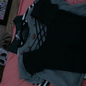 Black Laced Crop Top